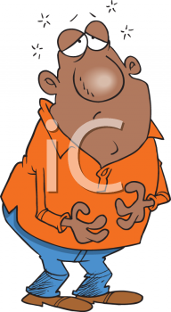 0511 0810 2317 3361 Black Man With An Upset Stomach Clipart Image Jpg