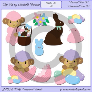 Easter Monkey Clip Art   Wielkanoc   Pinterest