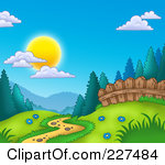 Forest Trail Clipart Black And White Cartoon Boy Leaving A Trail Of