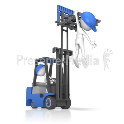 Forklift Careless Incident   Presentation Clipart   Great Clipart For