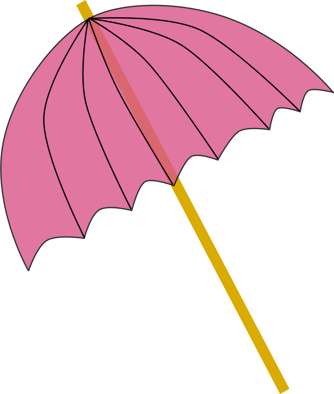 Free Clipart  Umbrella   Parasol Pink Tranparent   Nature
