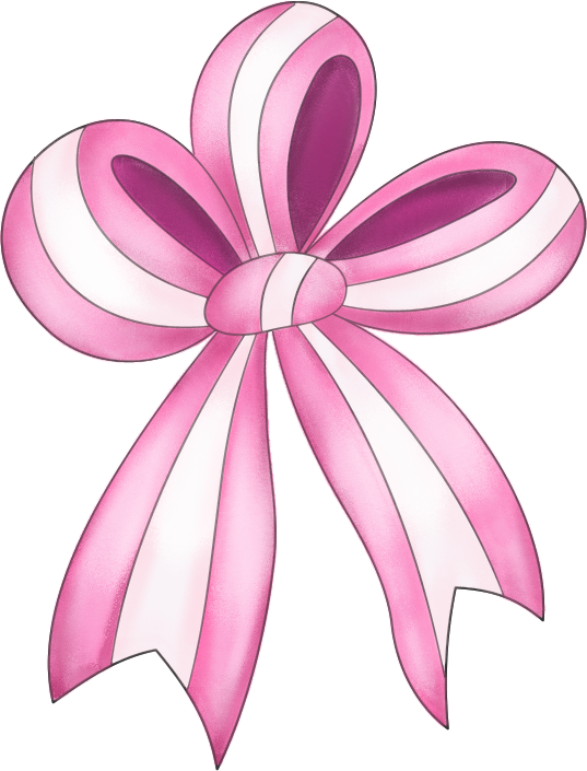 Free Pink And White Bow Graphic   Transparent Png Files And Paint Shop