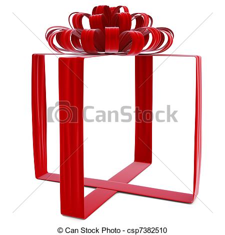 Gift Bandaged Velvet Ribbon Isolated On    Csp7382510   Search Clipart    