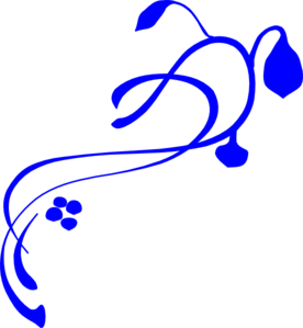 Hanging Vine Royal Blue Clip Art At Clker Com   Vector Clip Art Online    