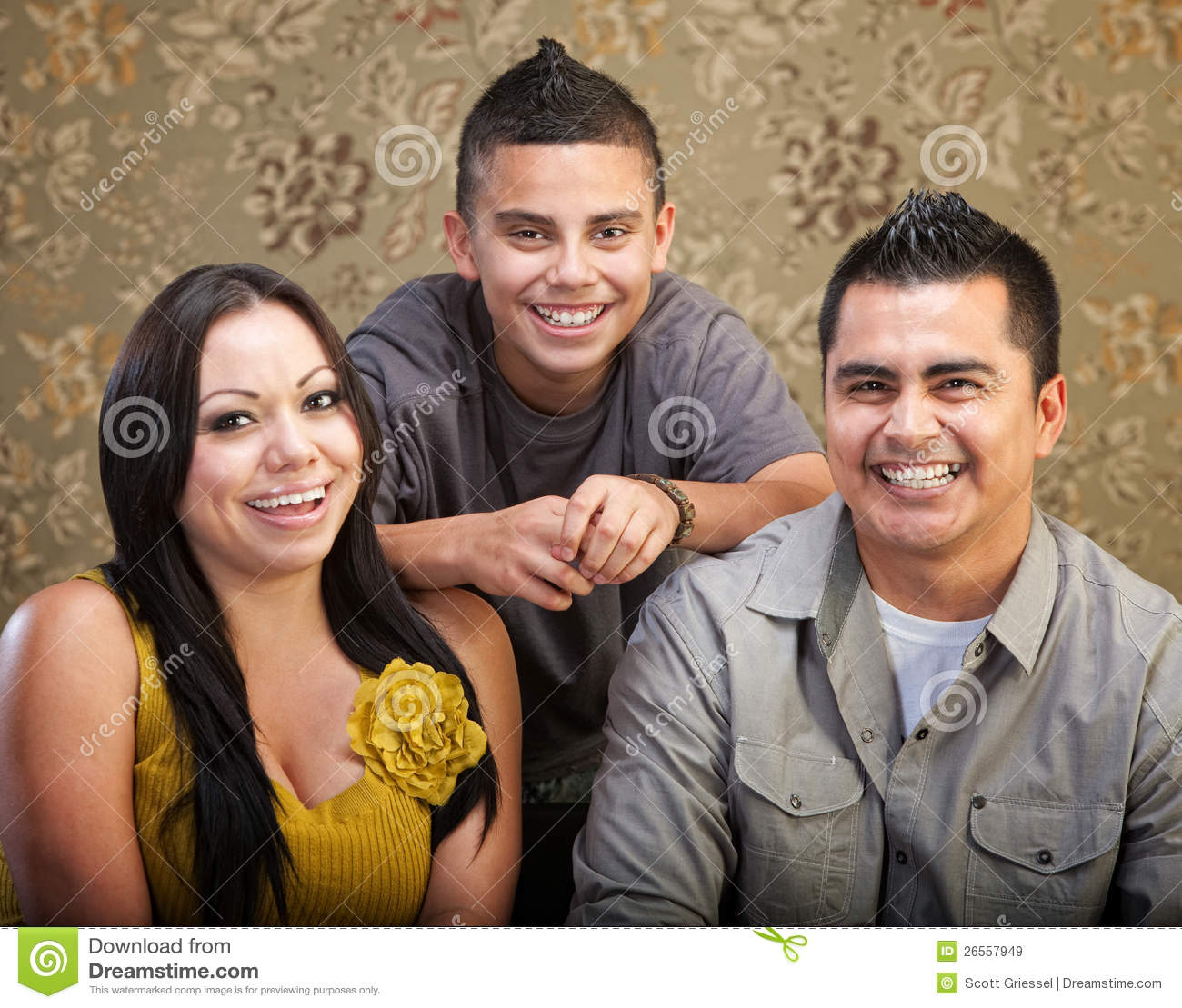 Latino Family Laughing Together Royalty Free Stock Images   Image