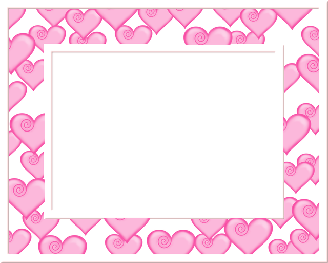 Pics Photos   Pink Transparent Png Frame With Hearts And Bows