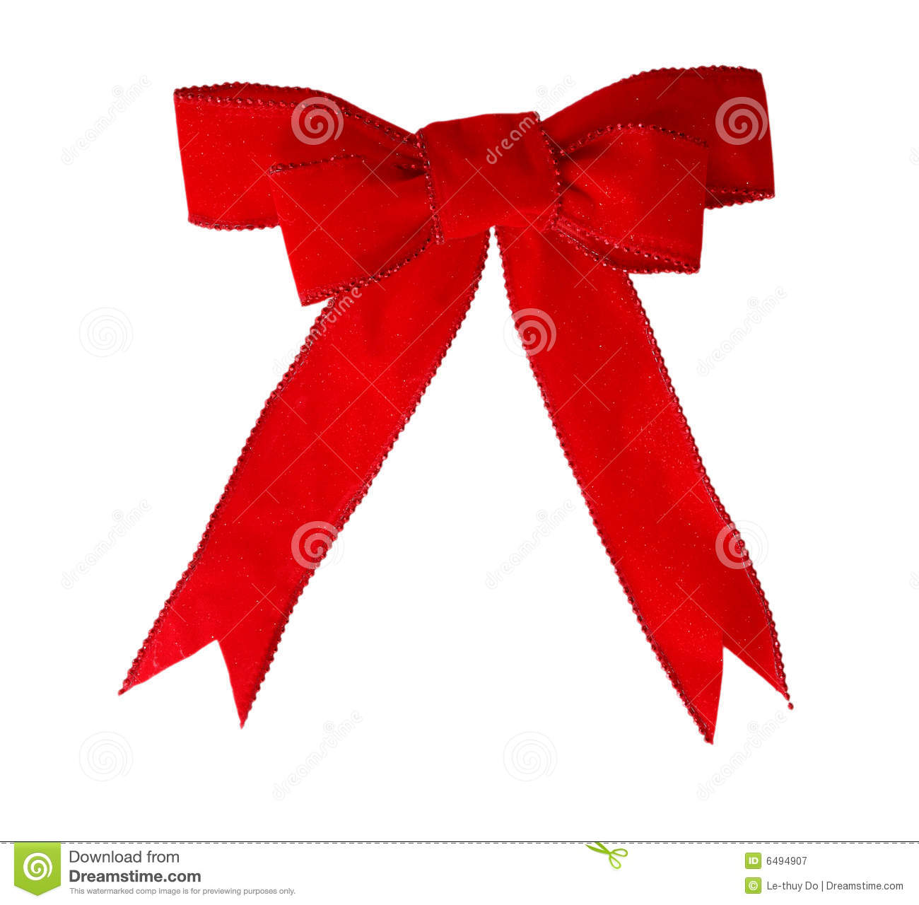 Red Velvet Bow Royalty Free Stock Photography   Image  6494907