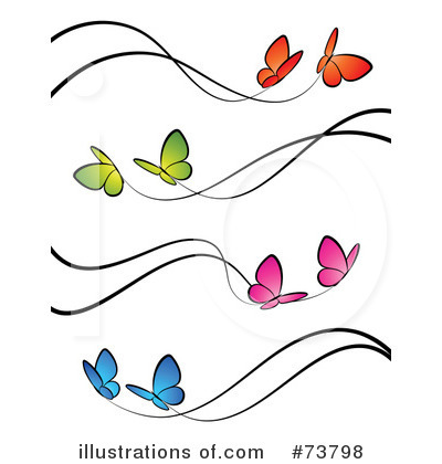 Royalty Free  Rf  Butterfly Clipart Illustration By Elena   Stock