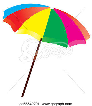 Stock Illustration   Vector Beach Umbrella  Clip Art Gg66342791