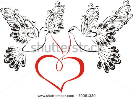 Vector Illustration Of Flying Dove Color Anti Flash White Flying Dove