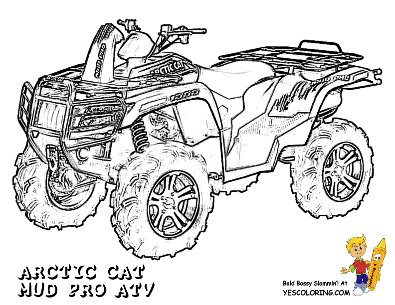Atv Coloring Pages   Atv   Coloring Pages Free   4 Wheeler Coloring