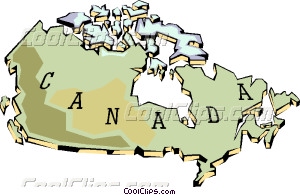 Canada Map Vector Clip Art
