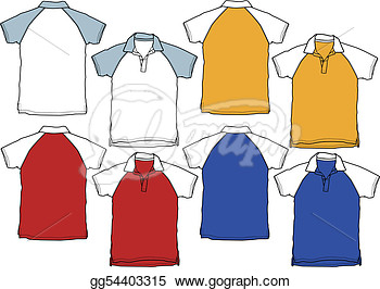 Clipart   Boy Polo Shirt Sport Uniform  Stock Illustration Gg54403315