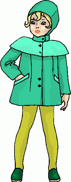 Clipart Girl Standing Selected Clipart