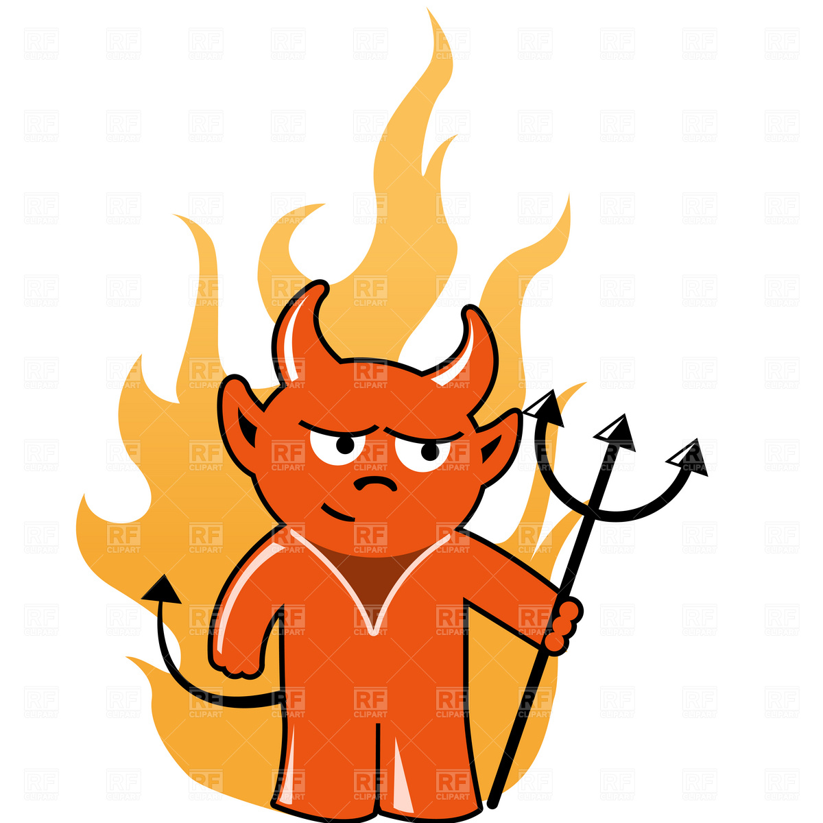 Devil With Trident 1633 Holiday Download Royalty Free Vector Clip