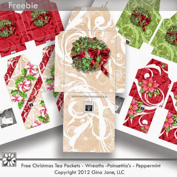 Free Clip Art  Free Christmas Holiday Tea Packets