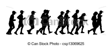 Group Running Clipart Group Of People Running