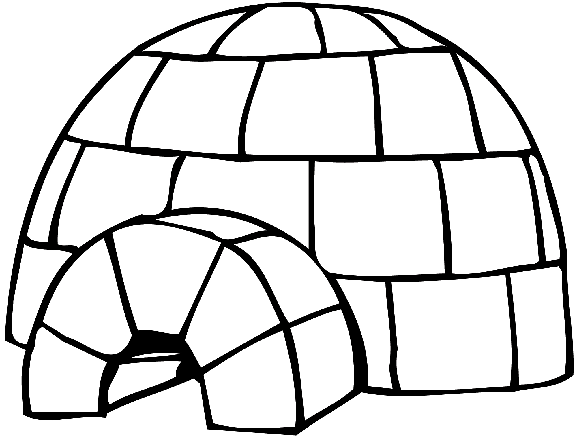 Igloo Coloring Pages Online Igloo Coloring Pages Igloo Vector Igloo
