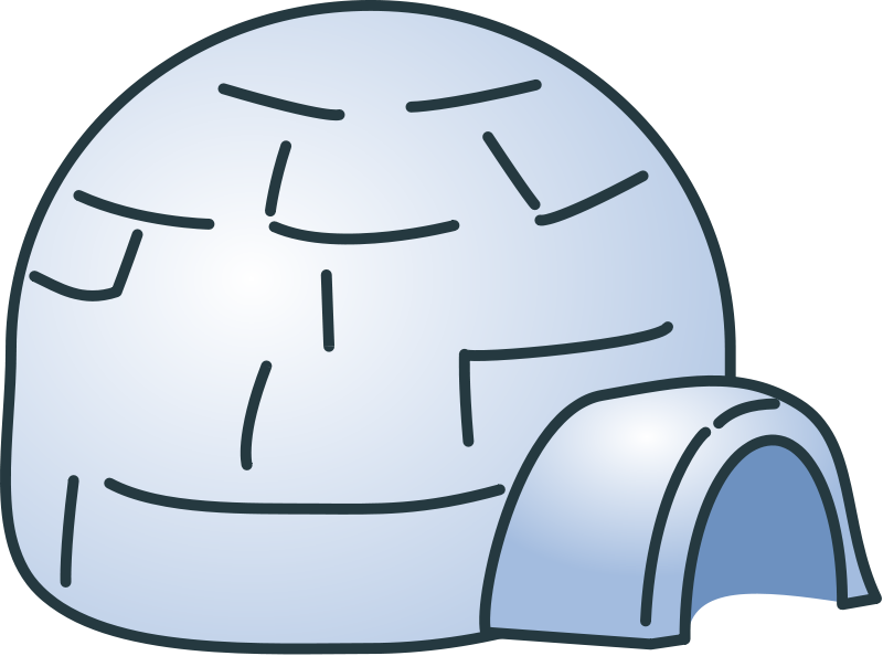 Igloo Outline Clipart   Cliparthut   Free Clipart