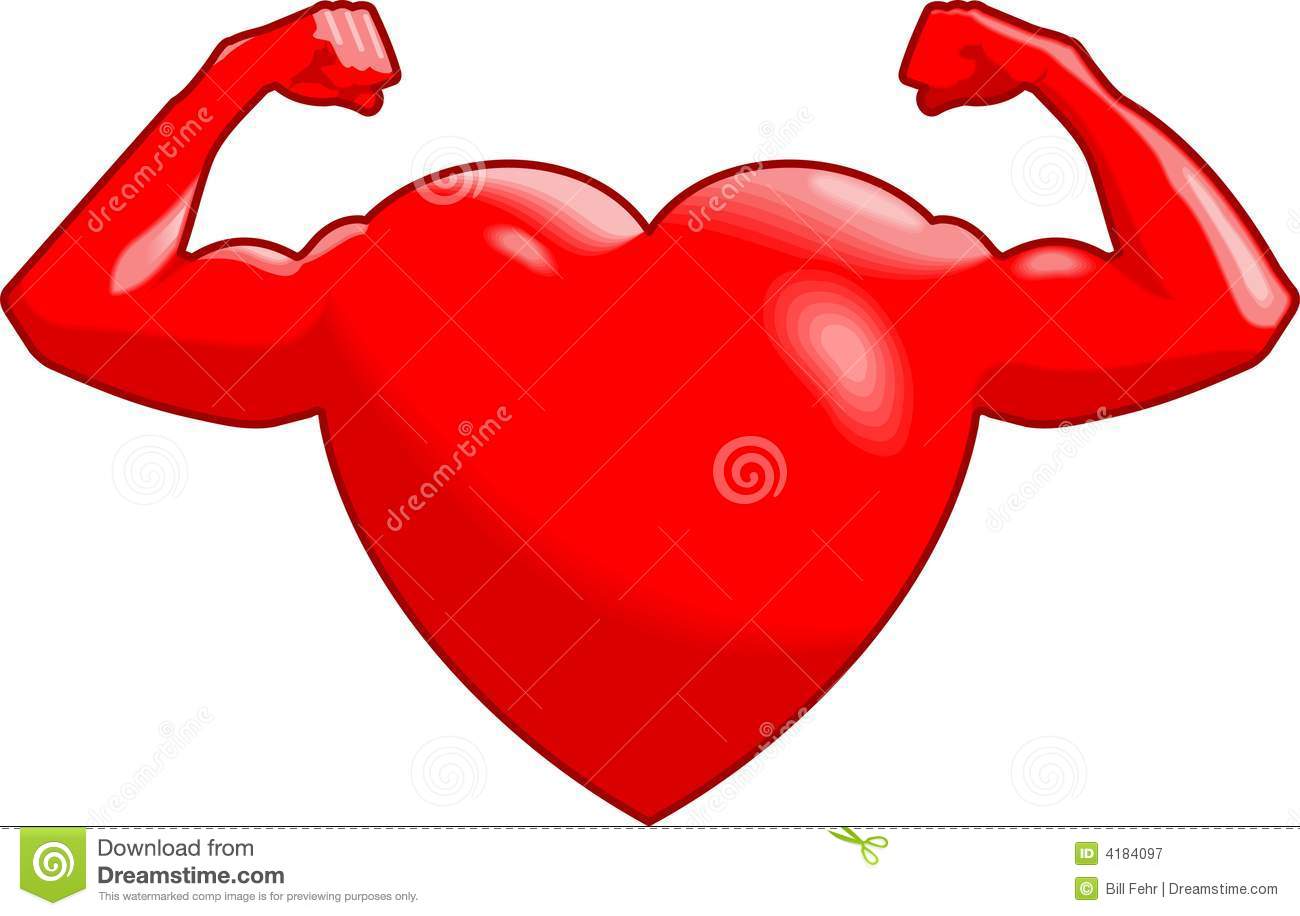 Illustration Of A Heart Showing How Strong And Health It Is By Showing