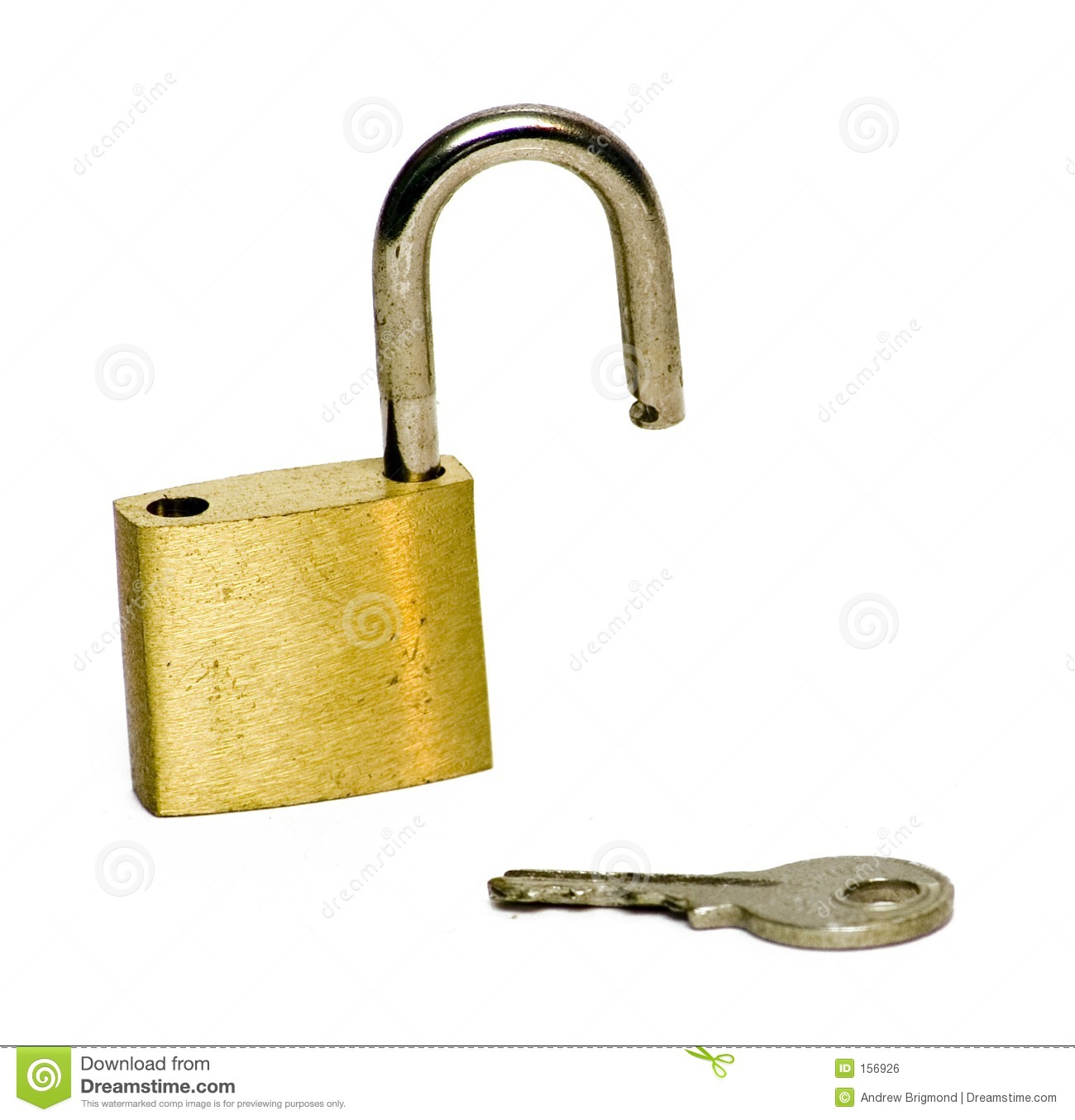 Lock And Key  Unlocked  Royalty Free Stock Image   Image  156926
