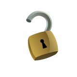 Lock Unlocked Stock Vectors Illustrations   Clipart