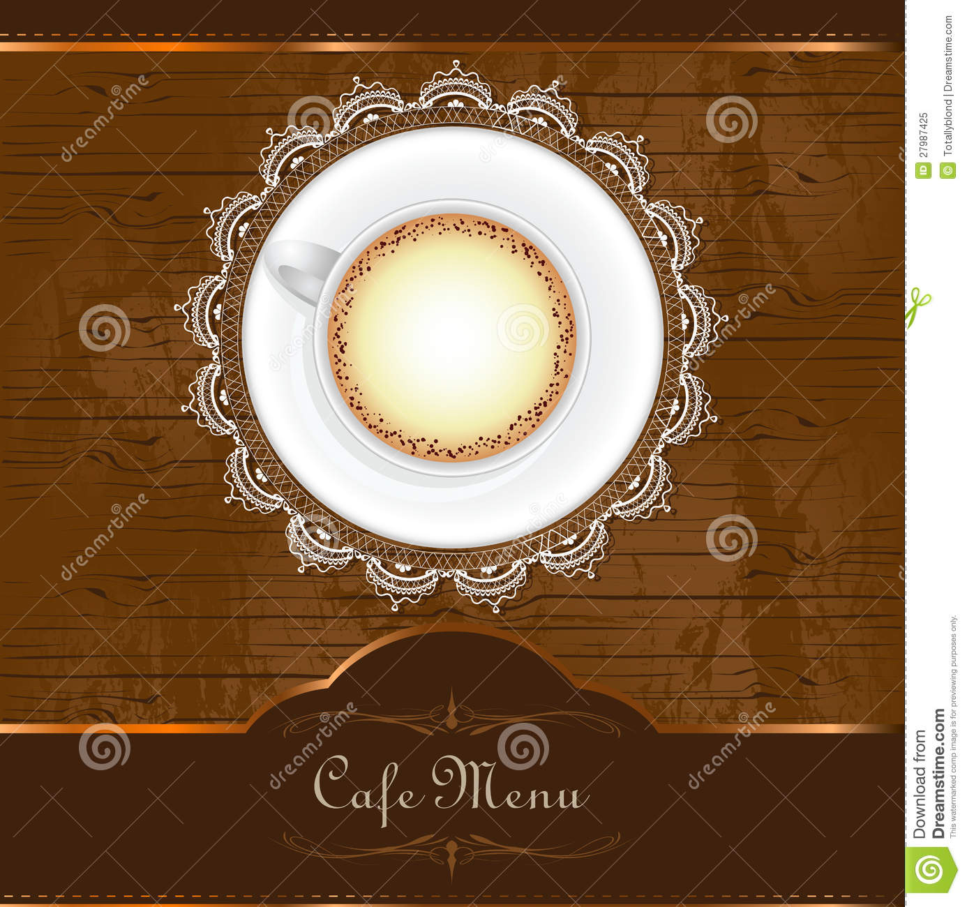 Menu For Restaurant Cafe Bar Coffeehouse Royalty Free Stock Photo