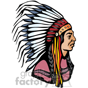 Navajo Chief Chiefs Headpiece Vector Eps Jpg Png Clipart People Gif