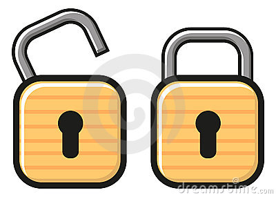 Open And Closed Locked Created By