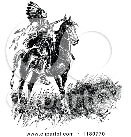 Royalty Free Native American Man Illustrations By Prawny Vintage  1