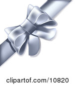 Silver Bow Clipart Bow And Ribbon Clipart