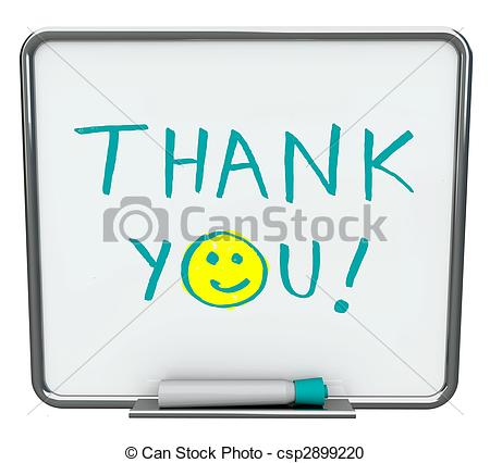 Stock Photography Of Thank You On Dry Erase Board   Thank You Written