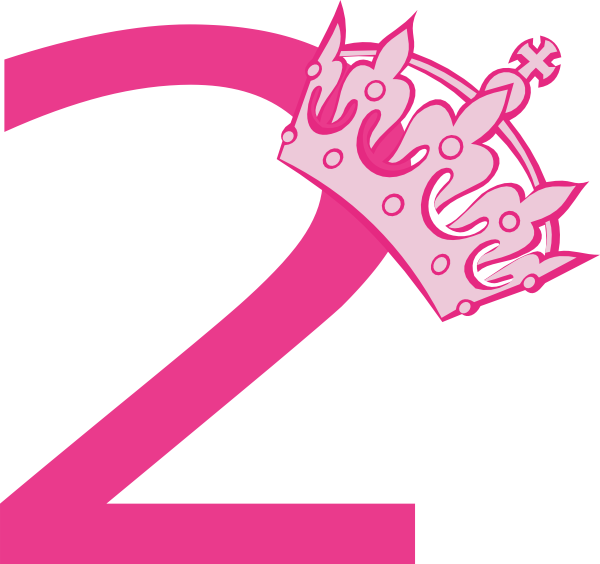 2nd Birthday Pink Tiara Clip Art At Clker Com   Vector Clip Art Online