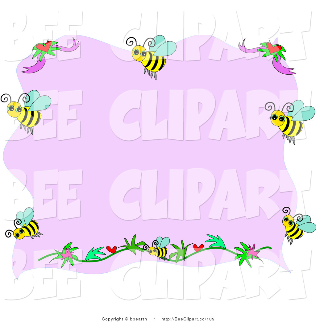 Bee Border Clip Art Vector Clip Art Of A Border Of