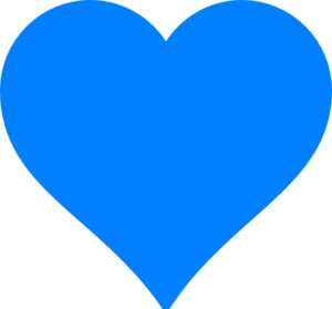 Blue Heart Kokoro Clip Art   Love   Download Vector Clip Art Online