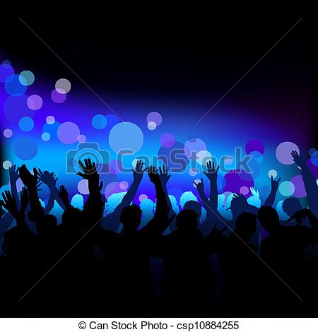 Clipart Vector Of Night Club Life   Dance Party   Night Club Life As    
