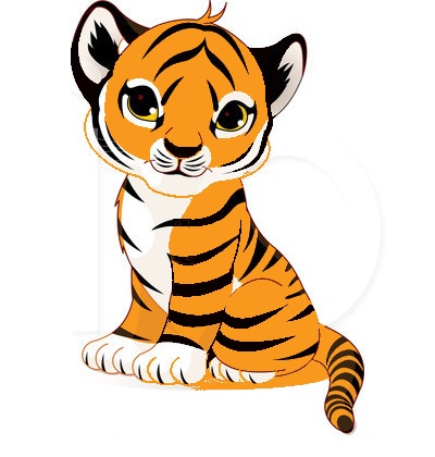 Cute Baby Tiger Clipart   Clipart Panda   Free Clipart Images