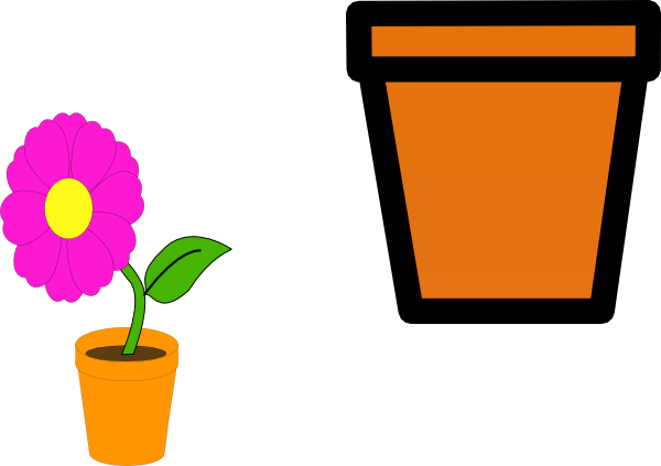 Flower Pots Clip Art At Clker Com   Vector Clip Art Online Royalty