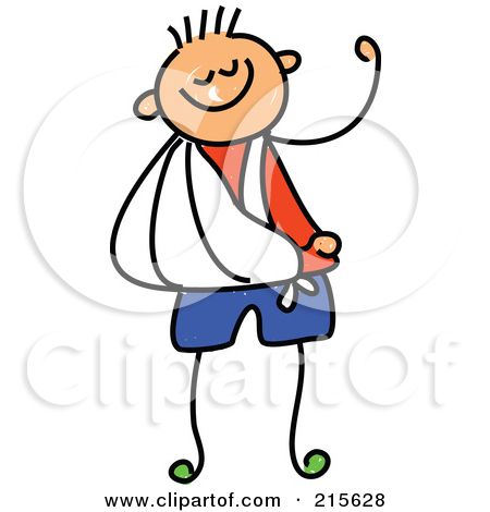 Free  Rf  Clipart Illustration Of A Childs Sketch Of Strong Boy