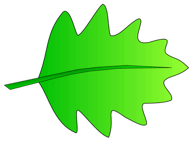 Green Leaf 3 Sketch Clipart Lge 12 Cm Long   Flickr   Photo Sharing