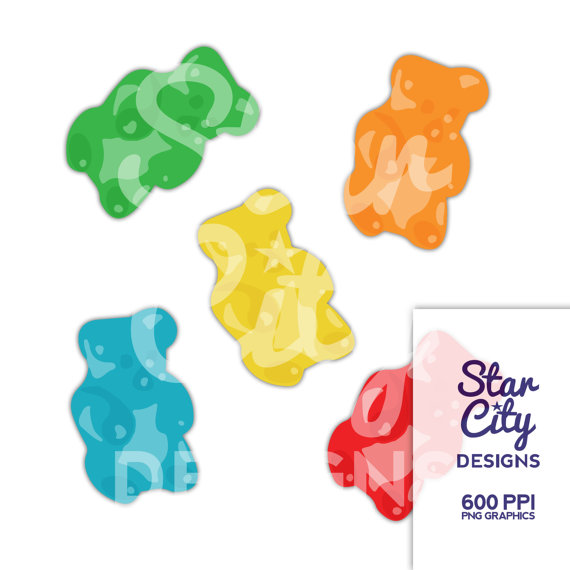 Gummy Bear Clipart Gummy Clipart Candy Clipart Gummy Clip Art    