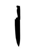 Kitchen Knife Silhouette   Royalty Free Clip Art