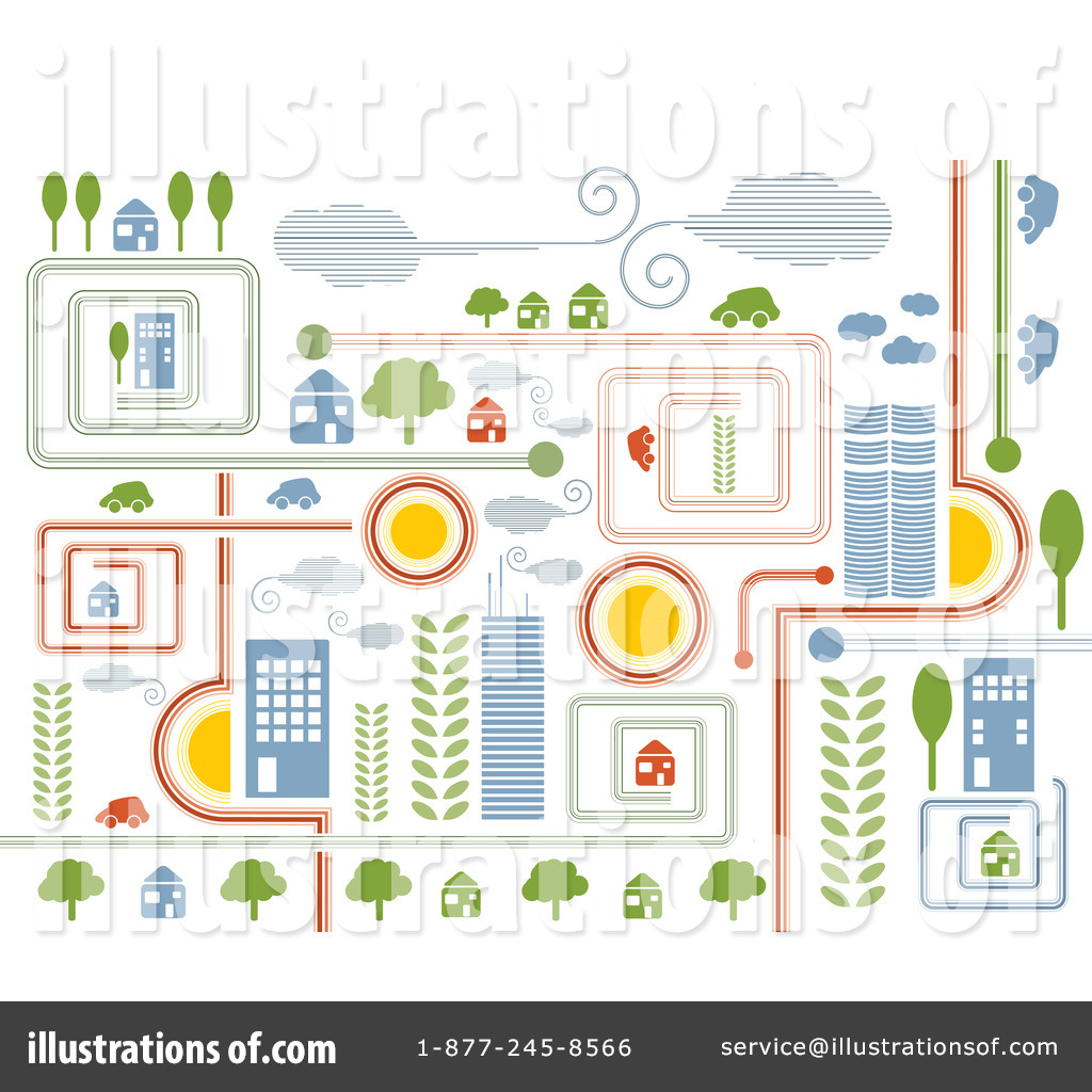 Map Clipart  1062004 By Milsiart   Royalty Free  Rf  Stock