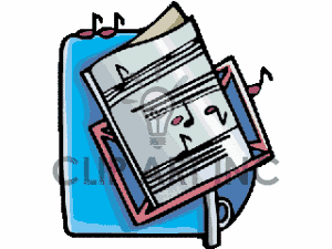 Music Note Notes Book Books Song Songs Musicstand Gif Clip Art Music