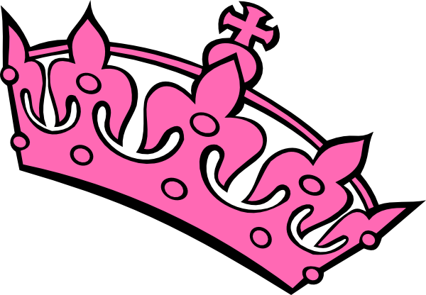Pink Haley Tiara Princess Clip Art At Clker Com   Vector Clip Art