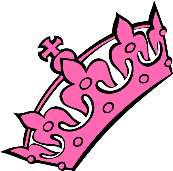 Pink Haley Tiara Princess Clip Art At Clker Com   Vector Clip Art