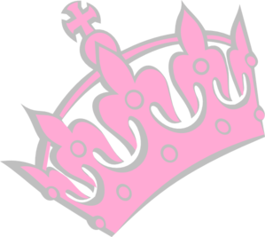 Pink Tiara Left Clip Art At Clker Com   Vector Clip Art Online    
