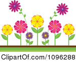 Royalty Free  Rf  Flower Garden Clipart Illustrations Vector