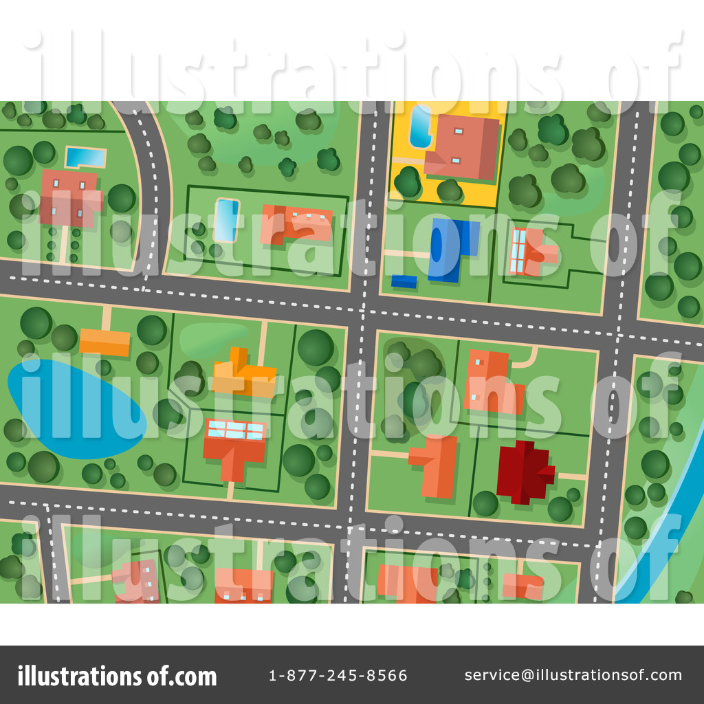 Street Clipart Free Royalty Free  Rf  Map Clipart