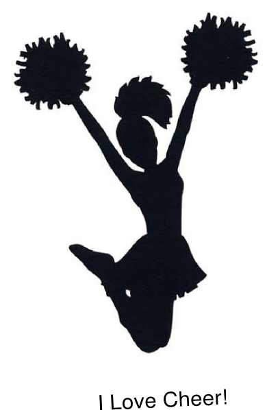 Cheer Silhouette Cheerleader On A Picture